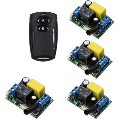 AC 220V Wireless Remote Control Switch RF Remote Home Power Switch 1CH 10A Relay Receiver Transmitter For Wall Lamp LED Bulbs