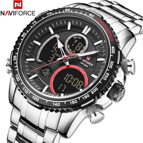 NAVIFORCE Watches for Men Luxury Brand Sports Watch Waterproof Multi-function Quartz Wristwatch Male Luminous Analog alarm Clock