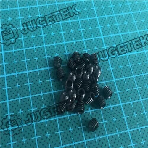 Black M4 x 4mm Thread Dia Carbon Steel Hex Socket Grub Screw Nuts Screw Headless Assortment Kit Standoff Accessory