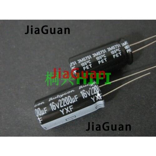 20PCS RUBYCON YXF 16V2200UF 12.5X25MM electrolytic capacitor 2200uf 16v yxf 2200uF/16V high frequency low resistance long life