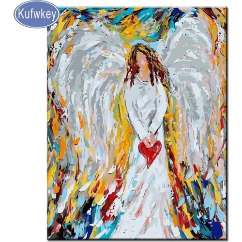 Fantasy Diamond Paint Square/Round Daimond Painting"abstract Wings Angel Red heart"Mosaic Rhinestone Embroidery wall Painting