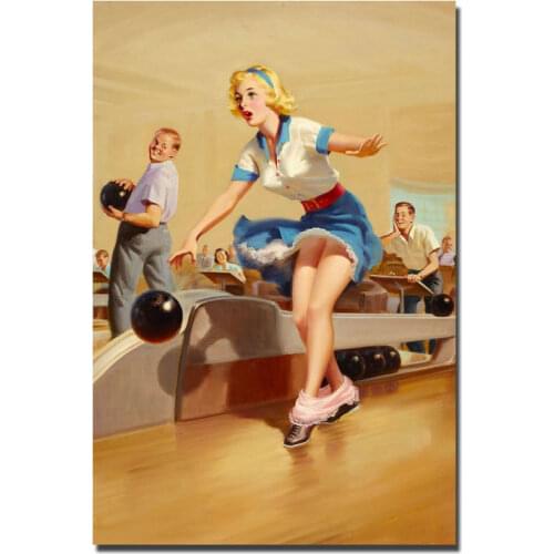 J0243 Pinup Sexy Girl 10 Silk Poster Art Light Canvas Home Decoration