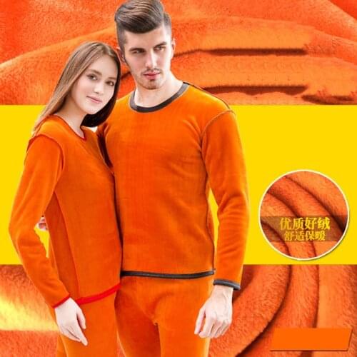 Motorcycle Underwear Fleece Lined Velvet Thick Unisex Winter Warm Underwear Set For Motorcycle Ski Long Shirts Tops Bottom Suit