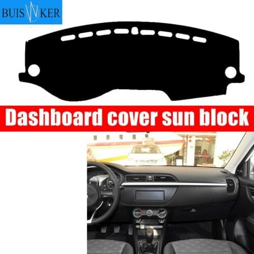 For LHD RU KIA RIO 4 K2 2017 2018 Dashboard Cover Dashmat Dash Mat Pad Sun Shade Dash Board Cover Carpet