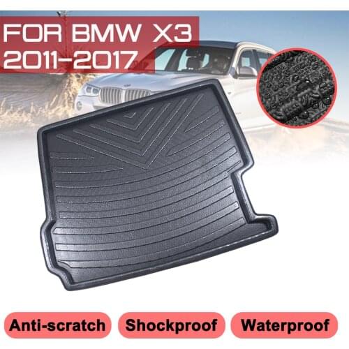 Floor Mats Car Rear Trunk Boot Mat Waterproof Carpet For BMW X3 2011 2012 2013 2014 2015 2016 2017 Anti Mud Tray Cargo Liner