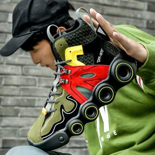 Winter New Mens Sports Shoes Trend Mens Sneakers Increased Punk Style Men Walking Shoes High Top Run Shoes for Men Chaussures