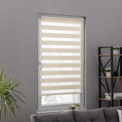 Lucra Concept Roller Blind Cream with clamp supports,Roller Blind Without Drilling with Accessories, for Blinds for windows and doors