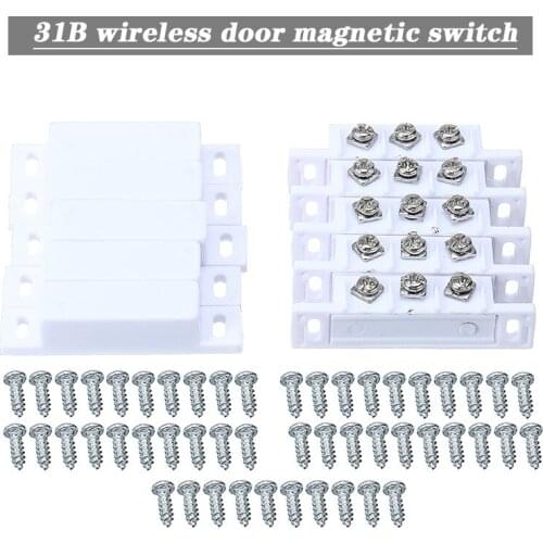 Mayitr 5 set Magnetic Door Contact Reed Switch Combined Door Contact Sensor Security Switch New