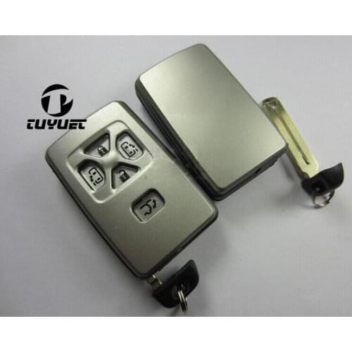 Brand New Replacement Smart Remote Key Shell 5 Buttons For Toyota Previa Alphard Prius Key Card FOB Case