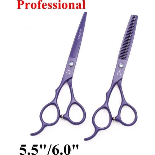 50Pcs 5.5 6.0 Hair Scissors Left Hand Professional Hairdressing Scissors Barber Scissor Thinning Hair Cut Shears Hairdresser8001