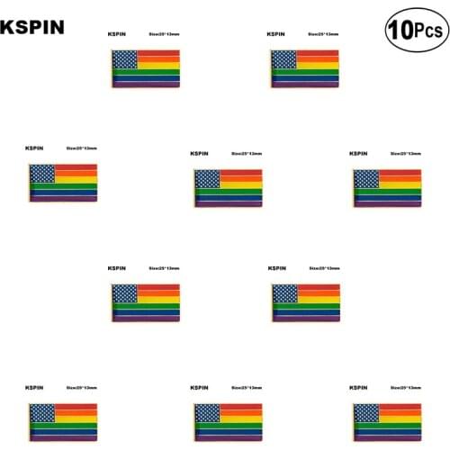 U.S.A Rainbow Badge Lapel Pin Brooches Pins Flag badge Brooch Badges