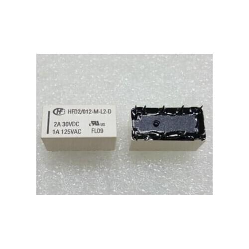 Relay HFD2-012-M-L2 (555) Double Coil Magnetic Hold Relay 1A125VAC