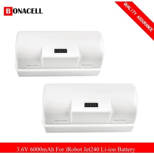 Jet 240 3.6V 6000mAh Li-ion Replacement Battery Compatible with iRobot Braava Jet 240 Floor Mopping Robots Cordless Tool Battery