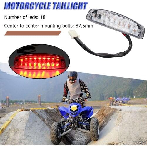 3 Wire 18LED ATV Rear Tail Brake Light Enduring Motorcycle Durable Parts Components for TaoTao Sunl Chinese 50 70 110 125cc