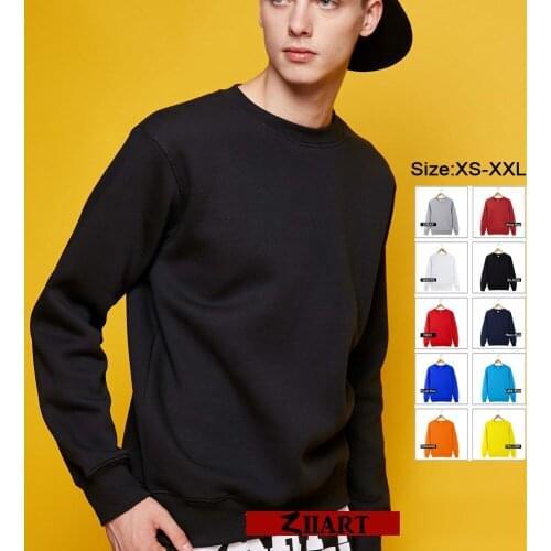 Black Gray White Yellow Orange Royal Lake Navy Blue Wine Red solid color couple clothes boys man male fleece Sweatshirt