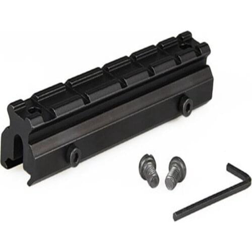 Tactical Flat Top 6 Slots 20mm Raiser Height Base Picatinny Rifle Scope Weaver Rail Scope 15B Mount For Outdoor Hunting