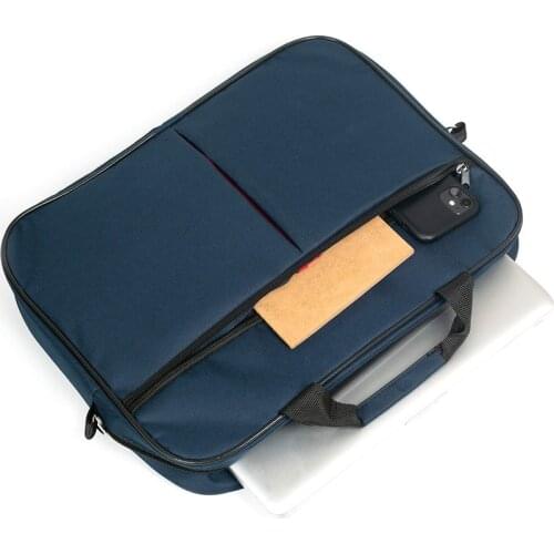 Navy Blue Briefcase with Laptop Strap notebook-1