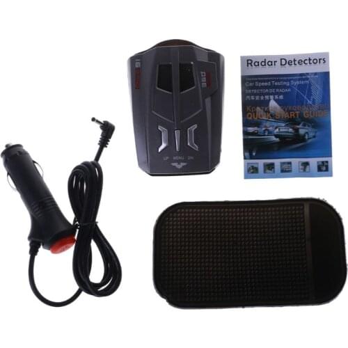 V9 Car Trucker Speed 360 Degree Vehicle Radar Detector Voice Alert Warning 16 Band Auto LED Display English/Russian version 2019