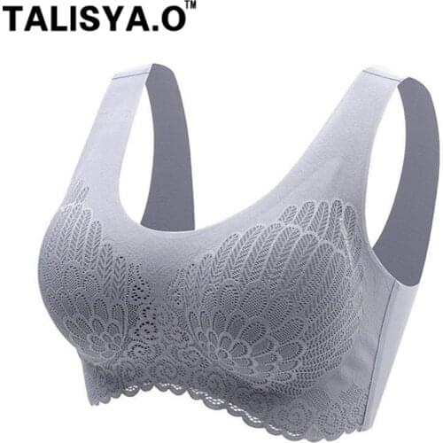 TLISAYAO Latex Push Up Bra For Women Bra Seamless Underwear Shock-Proof Paded Sport Fashion Soft Bralette Dropshipping New 2021