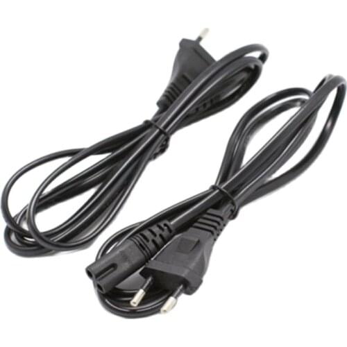 1pcs EU Power cable cord Figure 8 C7 to Euro Eu European 2 pin AC Plug power cable 50cm cord for cameras,printers,notebook etc