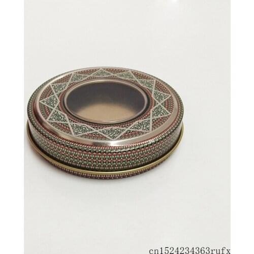 100Pcs Saffron Tin Boxes Saffron Packing Box with PVC Window for 5g or 10g Size 92x20mm Boxes