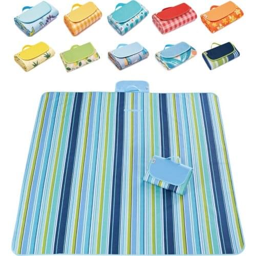 145x80/145x180/145x200/195x200cm Waterproof Foldable Outdoor Camping Mat Widen Picnic Mat Plaid Beach Blanket Multiplayer Mat