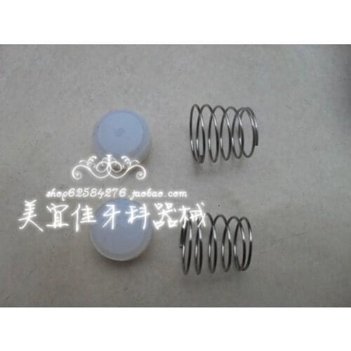 2pcs Dental materials air compressor pump oil-free mute air compressor one-way valve seal pad spring set