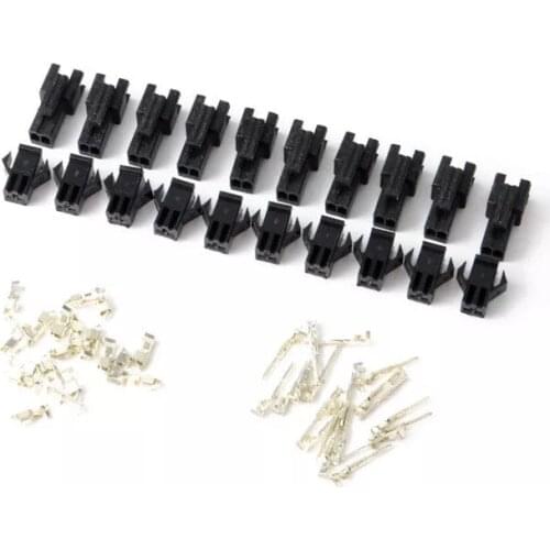 20pcs Sm2p 2.54mm Air Connector Terminal Strip Connector 2.54 Male And Female Pair Plug-in Sm2p Led Connectors