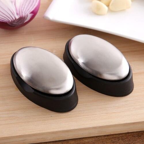 2018 Hot Stainless Steel Soap - Oval Shape Deodorize Smell from Hands Retail Magic Eliminating Odor Kitchen Bar