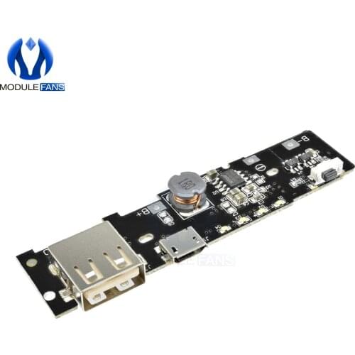 5V 2.1A Power Bank Charger Charge Module Charging Circuit Board PCB Step Up Boost Power Module DIY 18650 Battery