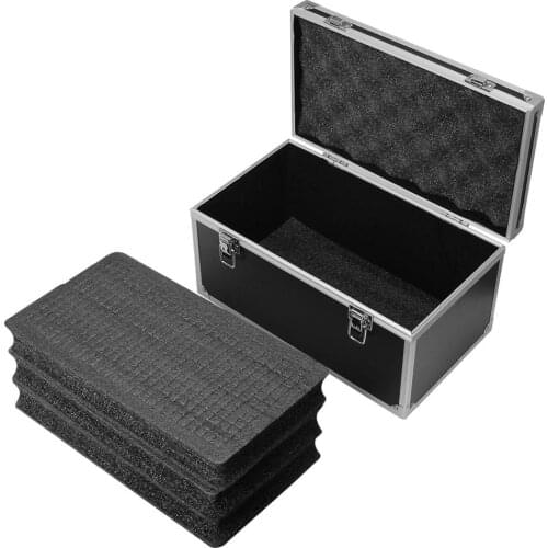 Aluminum alloy toolbox shockproof instrument box portable parts box safety equipment case Outdoor box 30x17x16cm