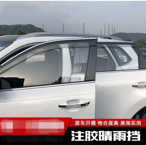 Car Styling For KIA Sportage R 2018 ABS Chrome Car Sun Rain Shield Stickers Covers Car - Styling Awnings Shelters