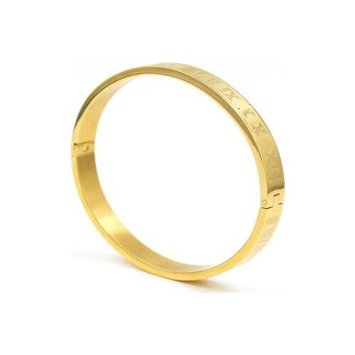 New fashion Wild punk Roman alphabet stainless steel four-color bracelet For the man Accessories jewelry wholesale