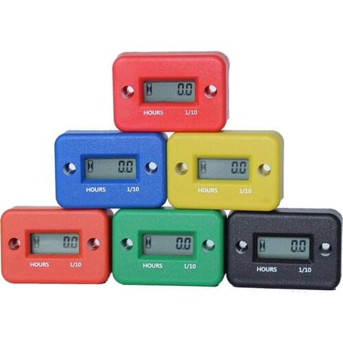 Tach hour meter Motorcycle Meter Digital Tachometer Engine Resettable Maintenace Alert RPM Counter for Chainsaws Boats ATV
