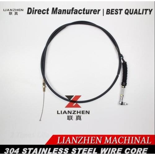 Excavator parts throttle control cable motor direct manufacturer stainless material excellent flexibility,more stable
