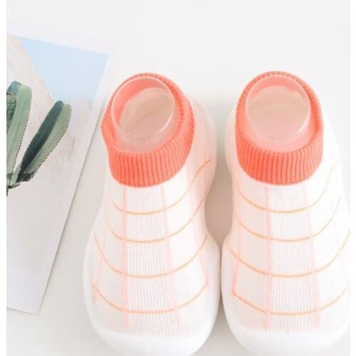 Baby Sock Shoes Casual Shoes Anti-slip Shoes Toddlers Girls Boys Cute Soft TPE Sole Slippers Spring Autumn Cartoon Walker Shoes