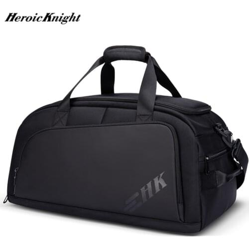 Heroic Knight Travel Bag Men Backpack Week Trip Multifunction Storage Bag Large Capacity Sports Fitness Handbag Soft Suitcase