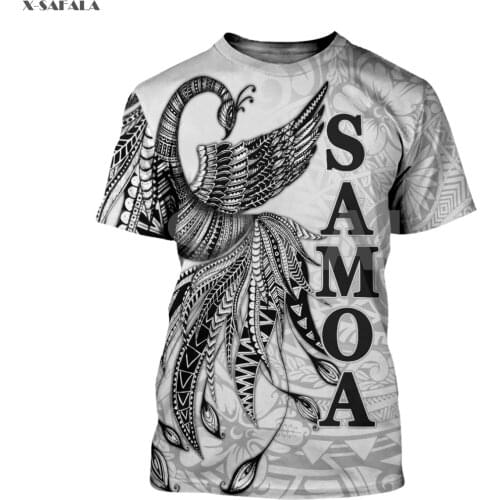 Fiji Polynesian Turtle Samoa Eagle Hibiscus 3D Fashion All Over Printed 8 Round Neck T-Shirts Men Women Harajuku Casual Top Tee