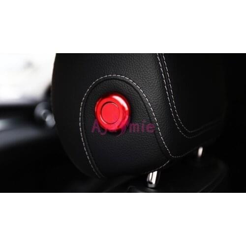 Chrome For Mercedes Benz A C Class GLC ML GL GLE Interior Moulding Trim Headrest Lap Adjust Cover Aluminum Alloy Accessories