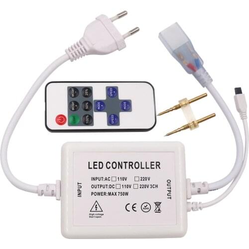 220v led dimmer IR remote controlfor single color LED strip 5050 50meter controller 750w