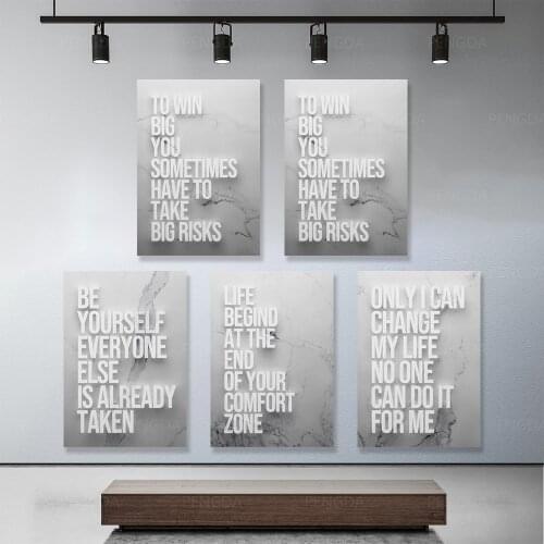 Life Classical Quotations Canvas Painting Home Decoration Wall Art picture Prints Modular Modern No Frame Poster For Living Room