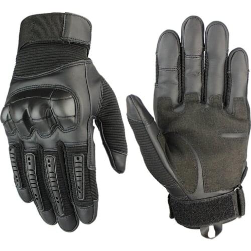 Touch Screen Leather Motorcycle Gloves Motocross Gloves Tactical Gear Moto Biker Racing Hard Knuckle Full Finger Glove Mens
