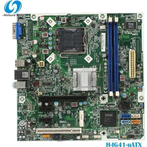 100% working desktop motherboard for G41 DDR3 H-IG41-uATX 608884-001 570949-001 mainboard fully tested