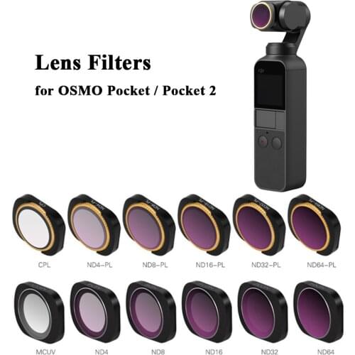 Aluminum Alloy Magnetic Adsorption No Damage CPL ND4 8 16 32 64-PL Lens Filter Set For DJI OSMO Pocket 2 Camera Stabilizer