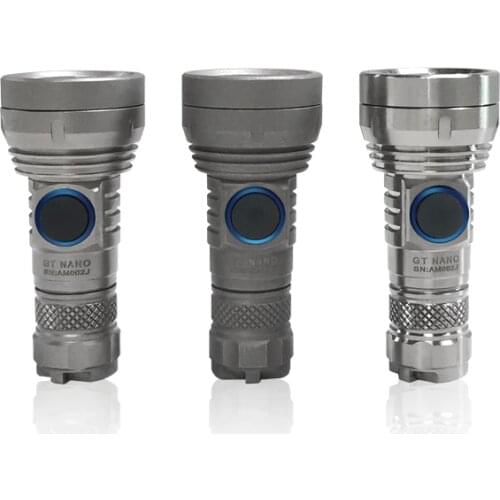 Lumintop GT NANO Titanium flashlight with 10180 battery 300meters 450 lumens mini powerful torch