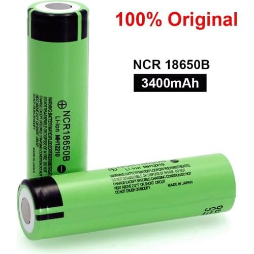 100% Original NCR18650B 18650 Battery 3.7v 3400mah for Panasonic 18650 Lithium Rechargeable Battery For Flashlight batteries