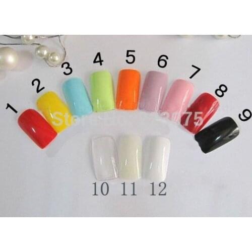 New 500Pcs Full False Nails Set Nail Art French half Acrylic Fake False Tips UV GEL/ACRYLIC FOR PARTY WEDDING MAKEUP