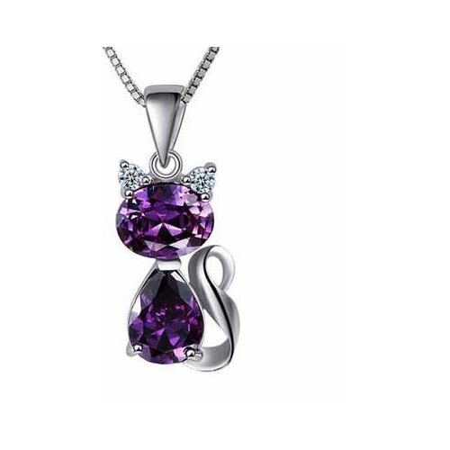 Drop shipping Hot style lovely cat amethyst pendant lovely delicate amethyst pendant Carved Healing Free shipping