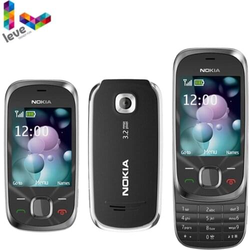 Nokia 7230 Slide 3G Mobile Phone Support Hebrew&Russian&Arabic Keyboard Bluetooth FM JAVA MP3 Used Unlocked Cell Phone