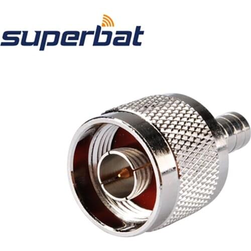 Superbat 5 pcs N-SMB RF Adapter N Male Plug to SMB Plug straight RF Coaxial Connector